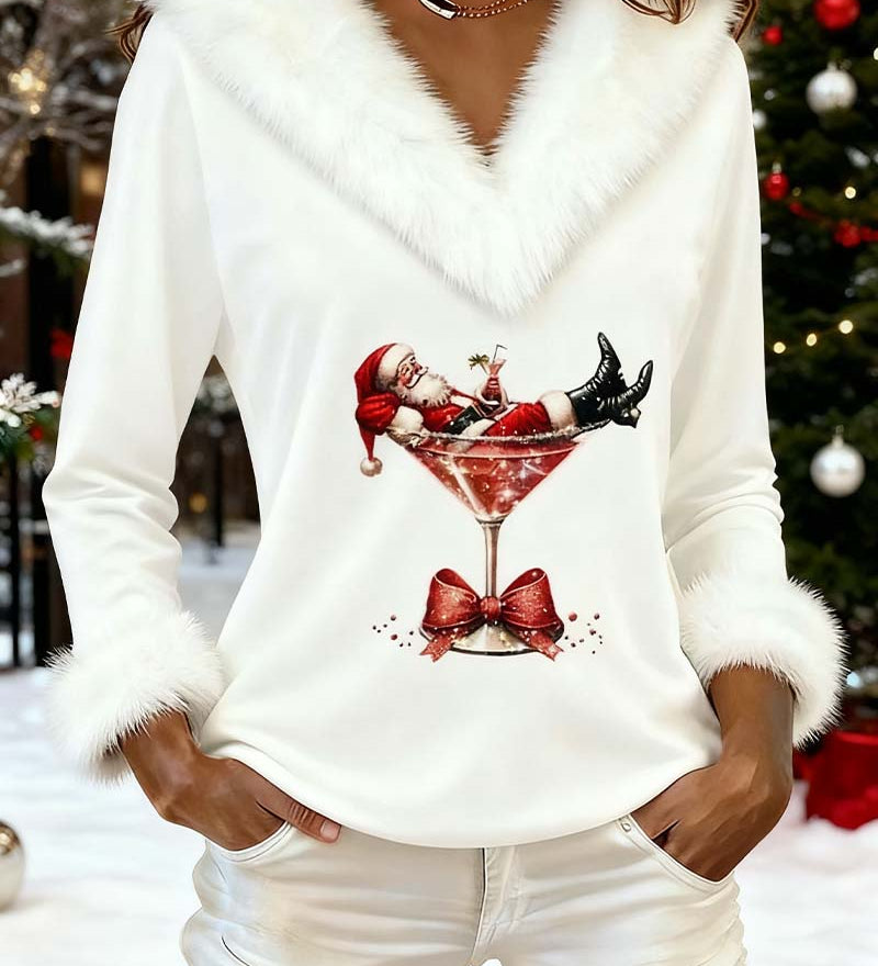 Bluză de Crăciun FurGlam 2025 – eleganță, căldură și o fărâmă de farmec festiv!
