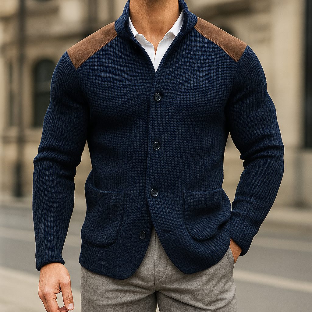 ELIAS | BLAZER DIN TRICOT CU TEXTURĂ