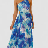 Sabina – Rochie maxi cu decupaje asimetrice