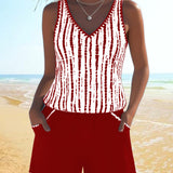 Petronela – Costum de baie casual cu imprimeu