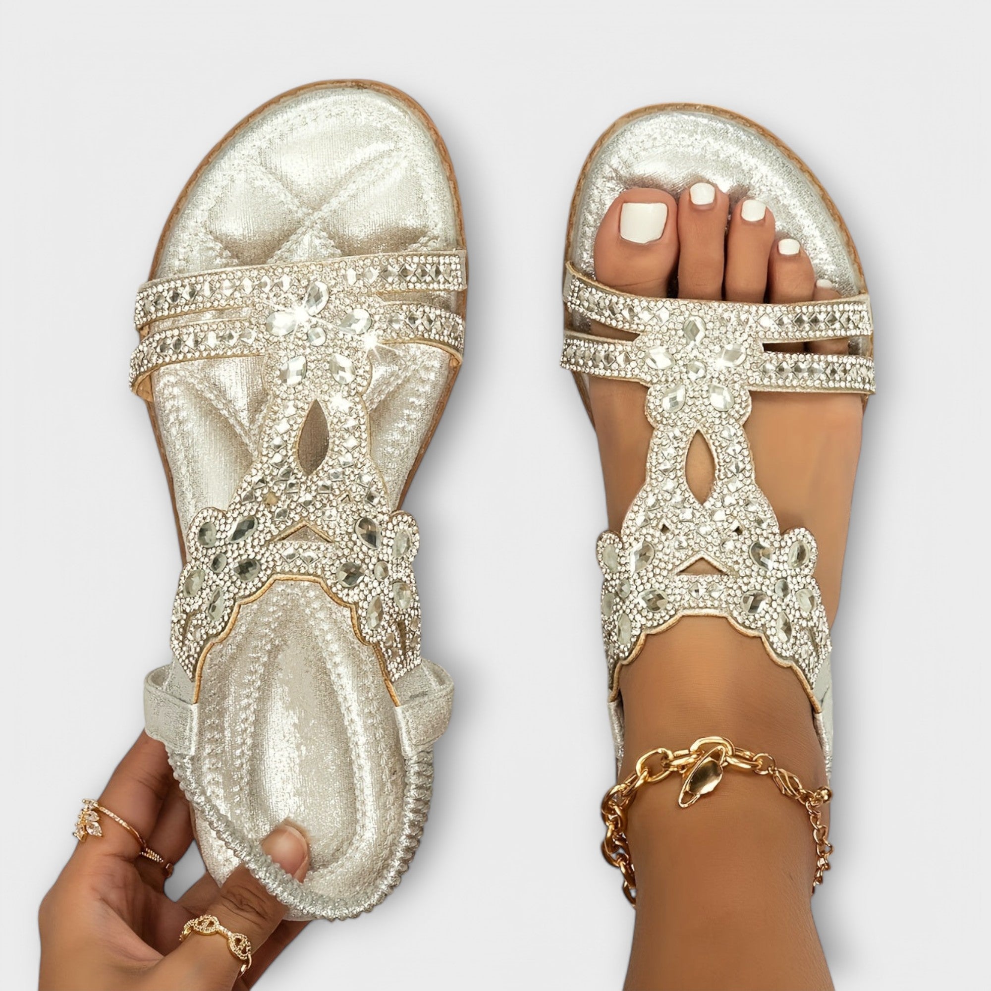 Marina – Sandale boho cu barete împletite