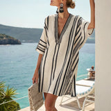 Ramona – Rochie Caftan contrast chic