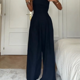 Renata – Salopetă de Damă Elegantă Fără Bretele, Croială Slim
