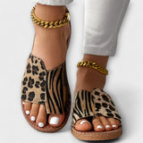 Liliana – Sandale slide cu animal print