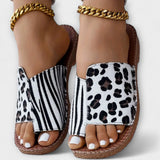 Liliana – Sandale slide cu animal print