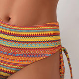 Delia – Costum de baie din două piese cu imprimeu în dungi
