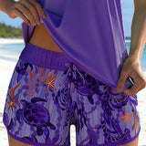 Bianca – Tankini elegant cu imprimeu ocean