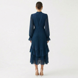 Eugenie – Rochie plisată cu mâneci vaporoase