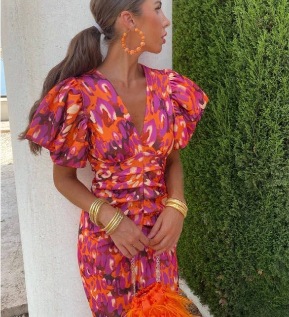 Aurelia – Rochie lungă vibrantă