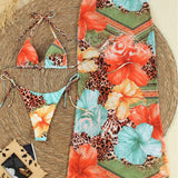Daciana – Set Bikini Tropical 3 Piese