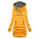 Carina – Rochie Tricotată de Damă cu Model în Formă de Inimă