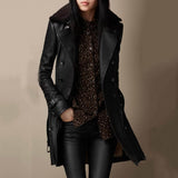 Lisa | Palton elegant din piele 3/4