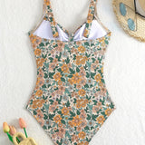 Olimpia – Costum de baie cu imprimeu floral