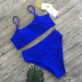 Cristina – Set bikini cu talie înaltă bandeau