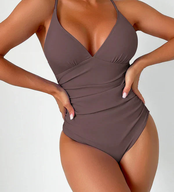Gherghina – Costum de baie cu decolteu adânc în V