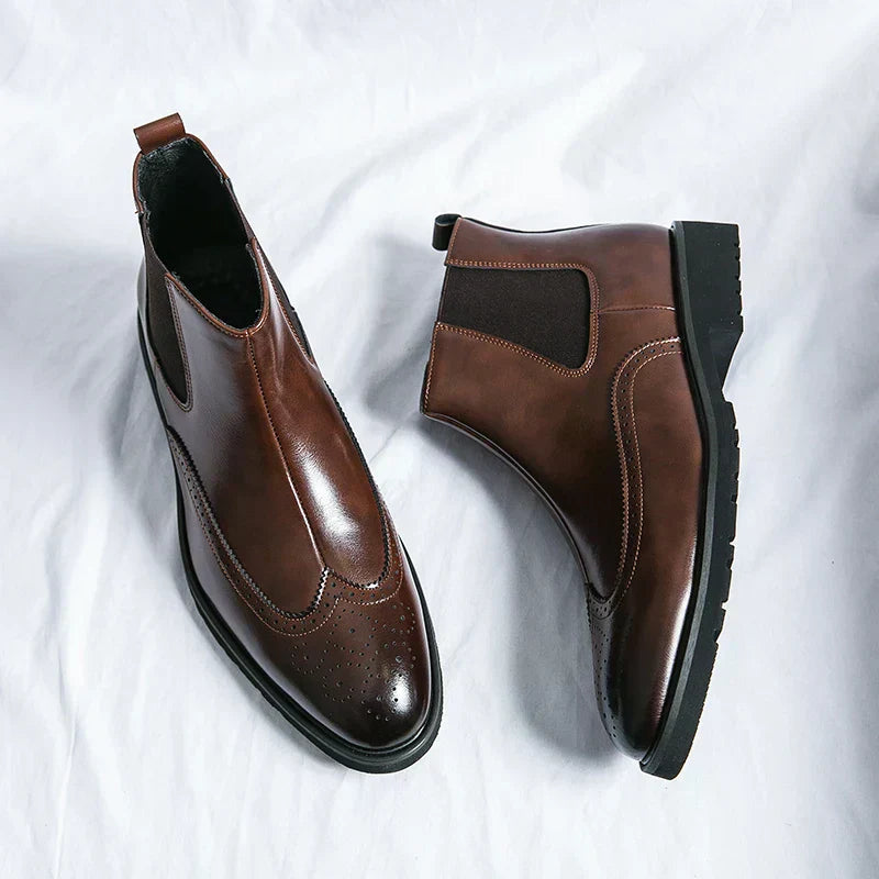 Dwight | Botine Chelsea din piele sintetică