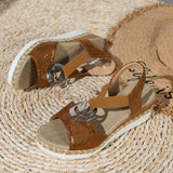 Daciana – Sandale cu toc wedge confortabile