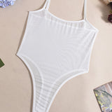 Corina – Body din mesh transparent