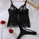Zina – Set top din mesh și slip