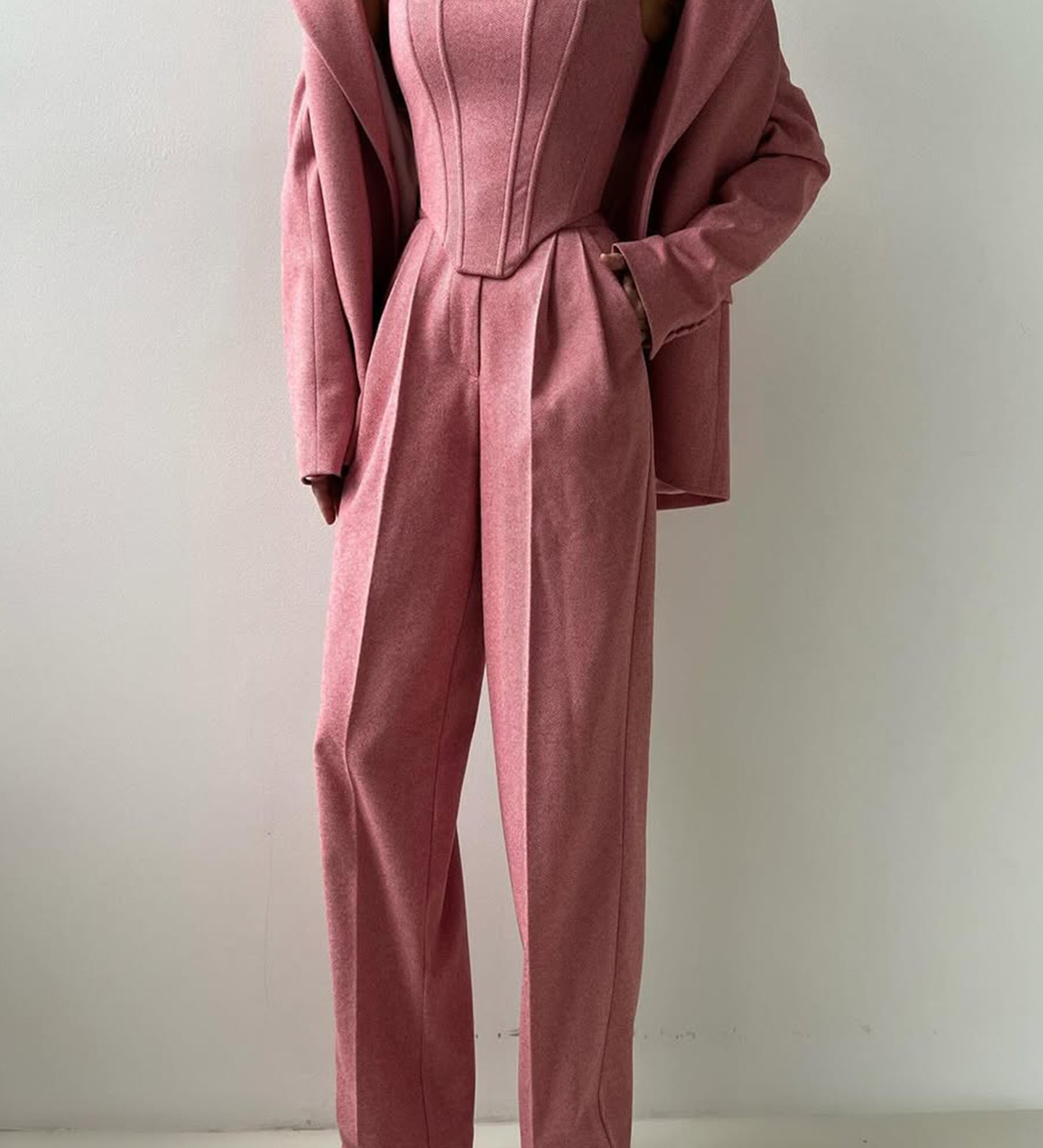 Dolce - Set de trei piese cu blazer cu dublă închidere