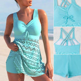 Grațiela – Rochie de baie Tankini cu pliuri