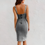 Rozalia – Rochie Elegantă din Denim