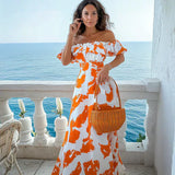 Stella – Rochie de Damă Lungă Ajustată, Fabricată Manual