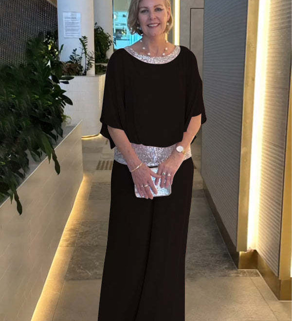 Liana – Set elegant format din top și fustă
