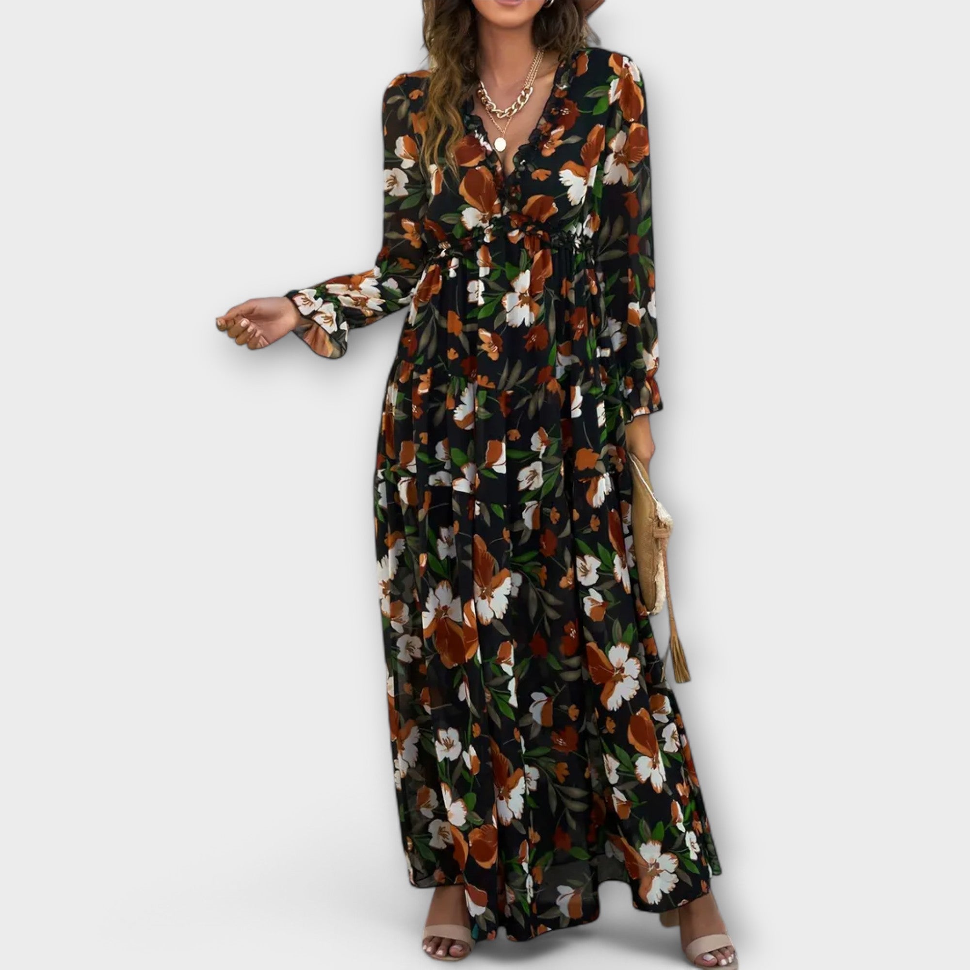 LILA – ROCHIE MAXI GRĂDINA SECRETĂ