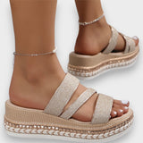 Mariana – Sandale slide cu platformă