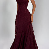 Oana – Rochie maxi cu corset din dantelă fină