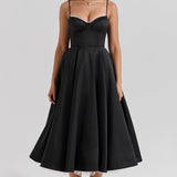 Raluca – Rochie midi din tul cu fustă amplă