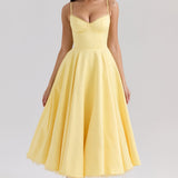 Raluca – Rochie midi din tul cu fustă amplă