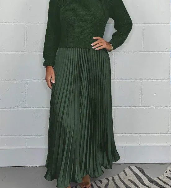 Mădălina – Rochie Maxi Plisată