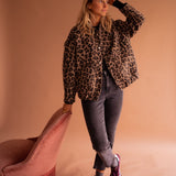 Lavinia – Jachetă cu imprimeu leopard