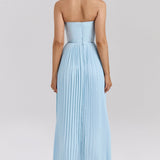 Isabela – Rochie maxi cu drapaj delicat