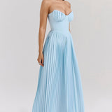 Isabela – Rochie maxi cu drapaj delicat